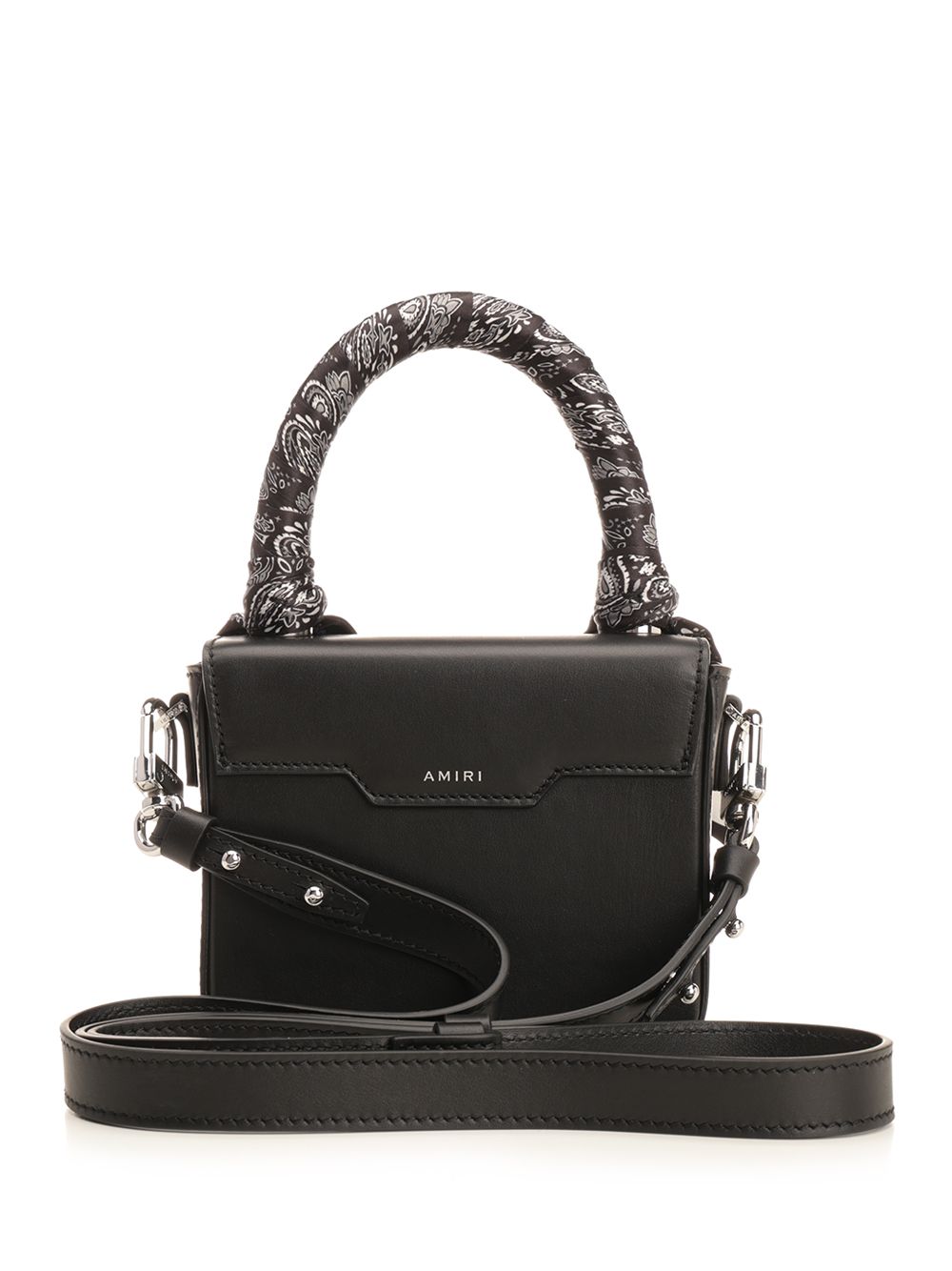 Micro Ma handbag Black Bovine Leather Handbags