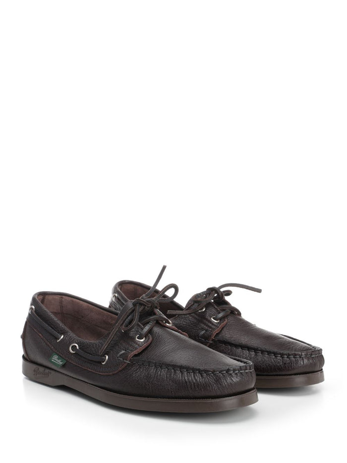 Boat shoe Barth Brown Deer Leather / Rubber Scarpe Basse