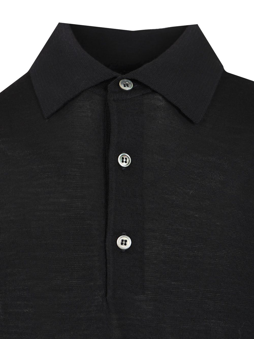Wool polo shirt Blue