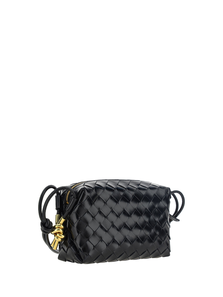 Shoulder Bag Loop Calfskin Black-Brass Black/brass Calf Leather