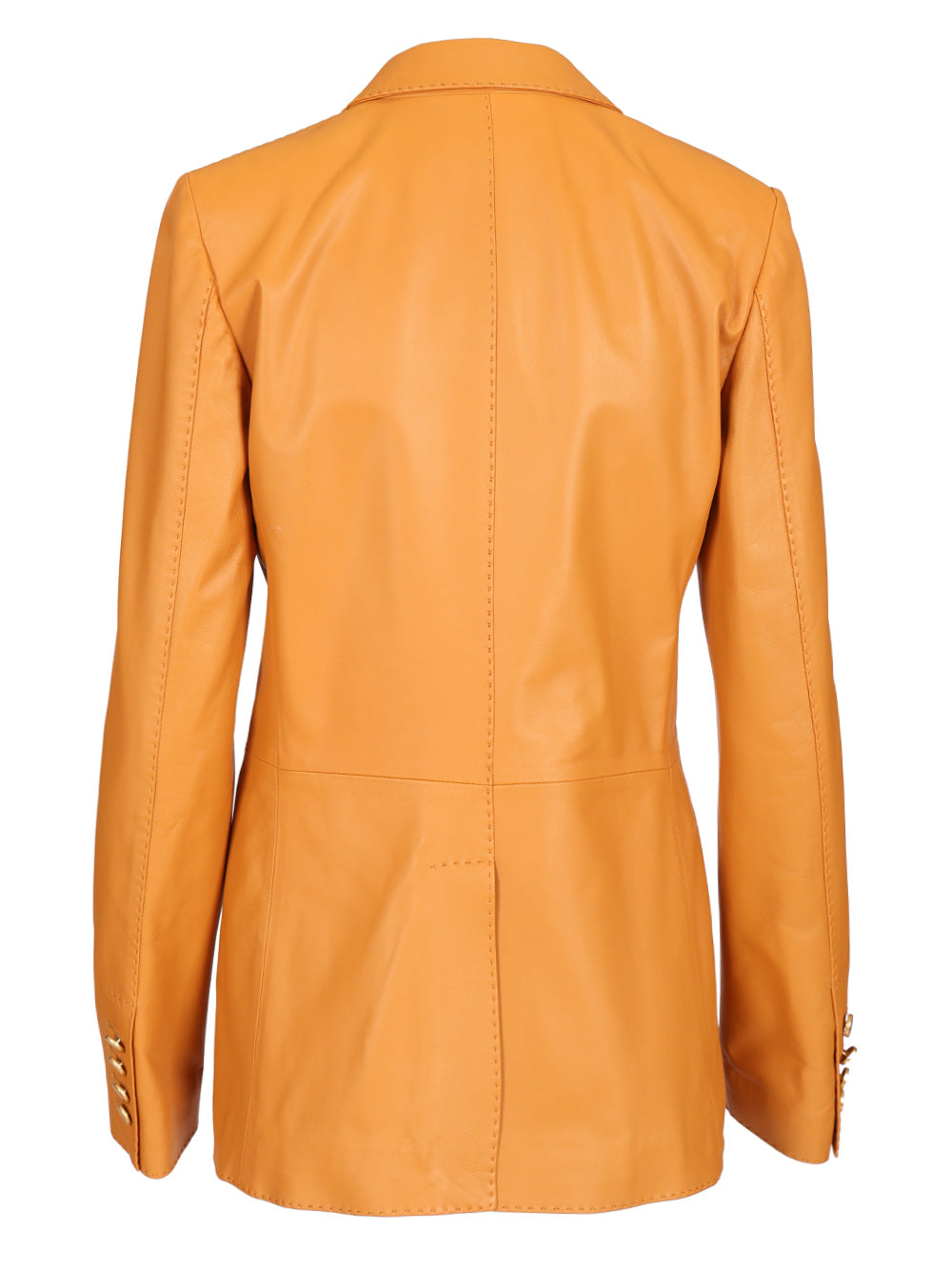 Sophie blazer Brown Lamb Leather Jacket