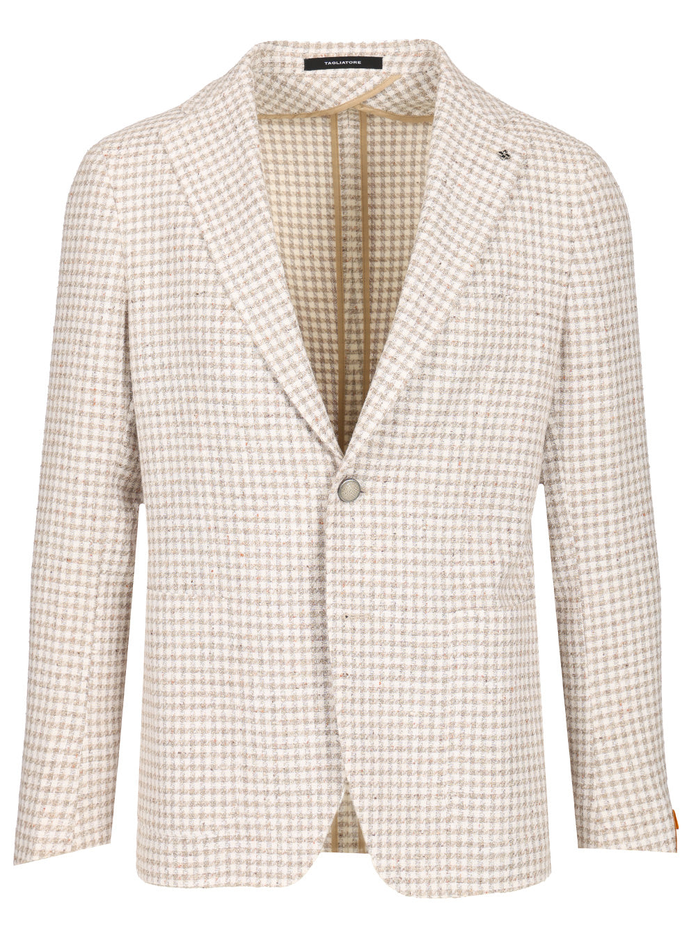 Classic two-button Montecarlo blazer Beige Wool Poliammide (nylon) Jacket