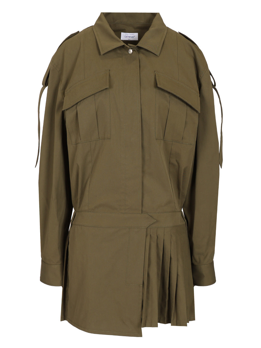 Savana Dress Green Fabric Cotton