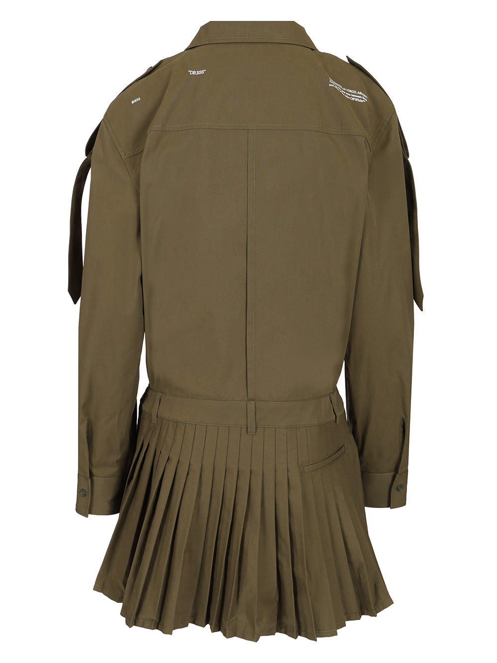 Savana Dress Green Fabric Cotton