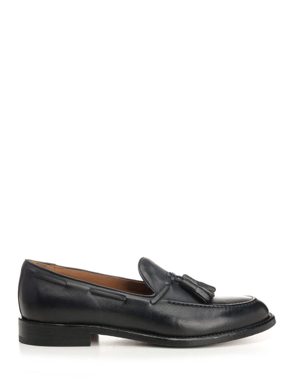 Blue leather mocassin Scarpe Basse