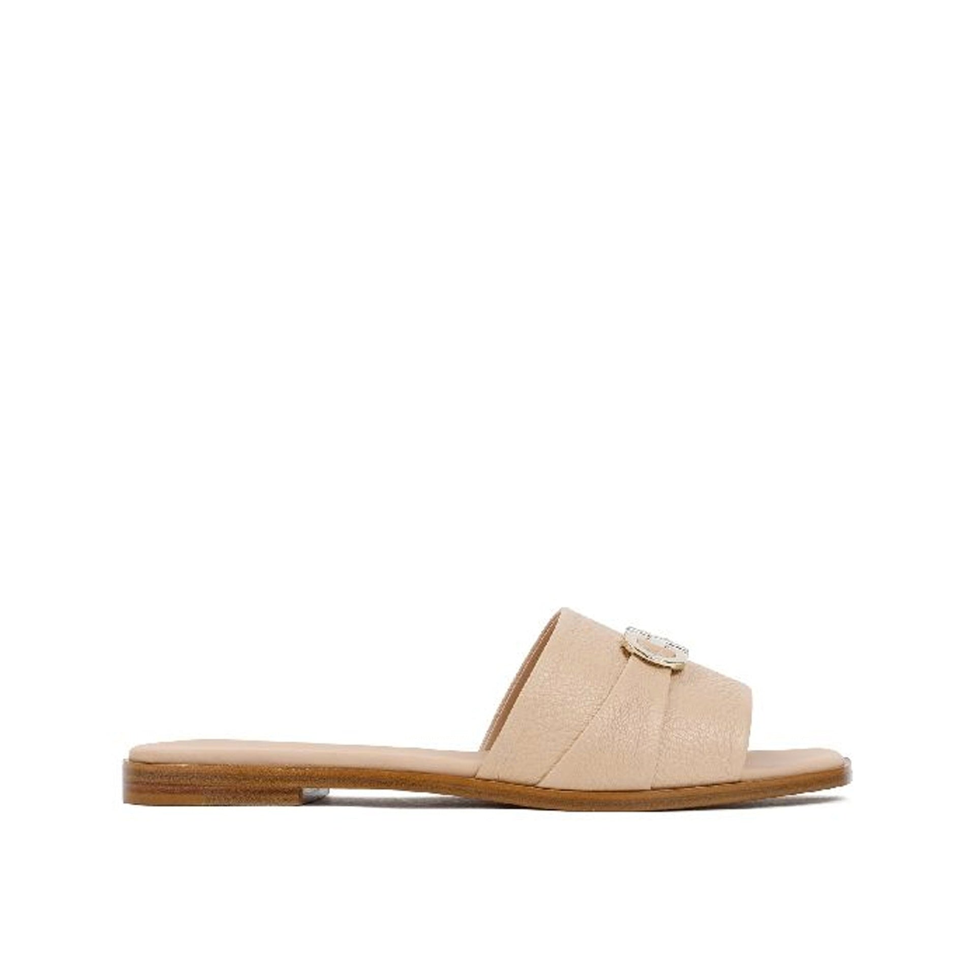 Leather Sandals Beige Calf
