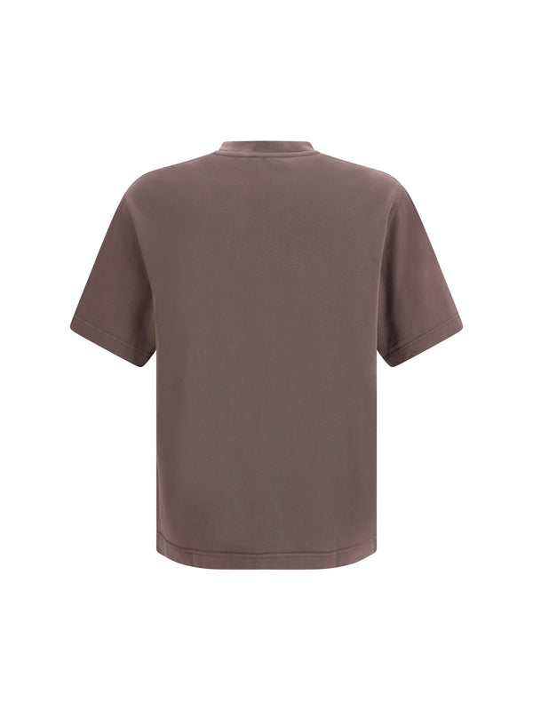 T-Shirt Logoed Brown Cotton T-shirts
