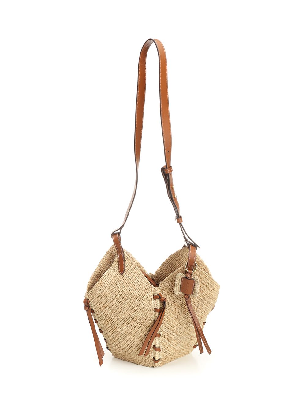 Mini Losange Bag Beige Main Material:raffia Crossbody