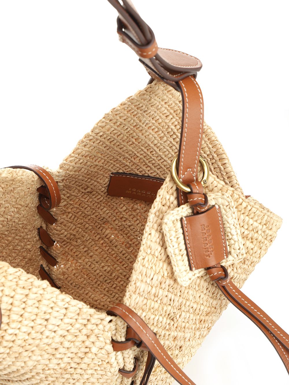 Mini Losange Bag Beige Main Material:raffia Crossbody