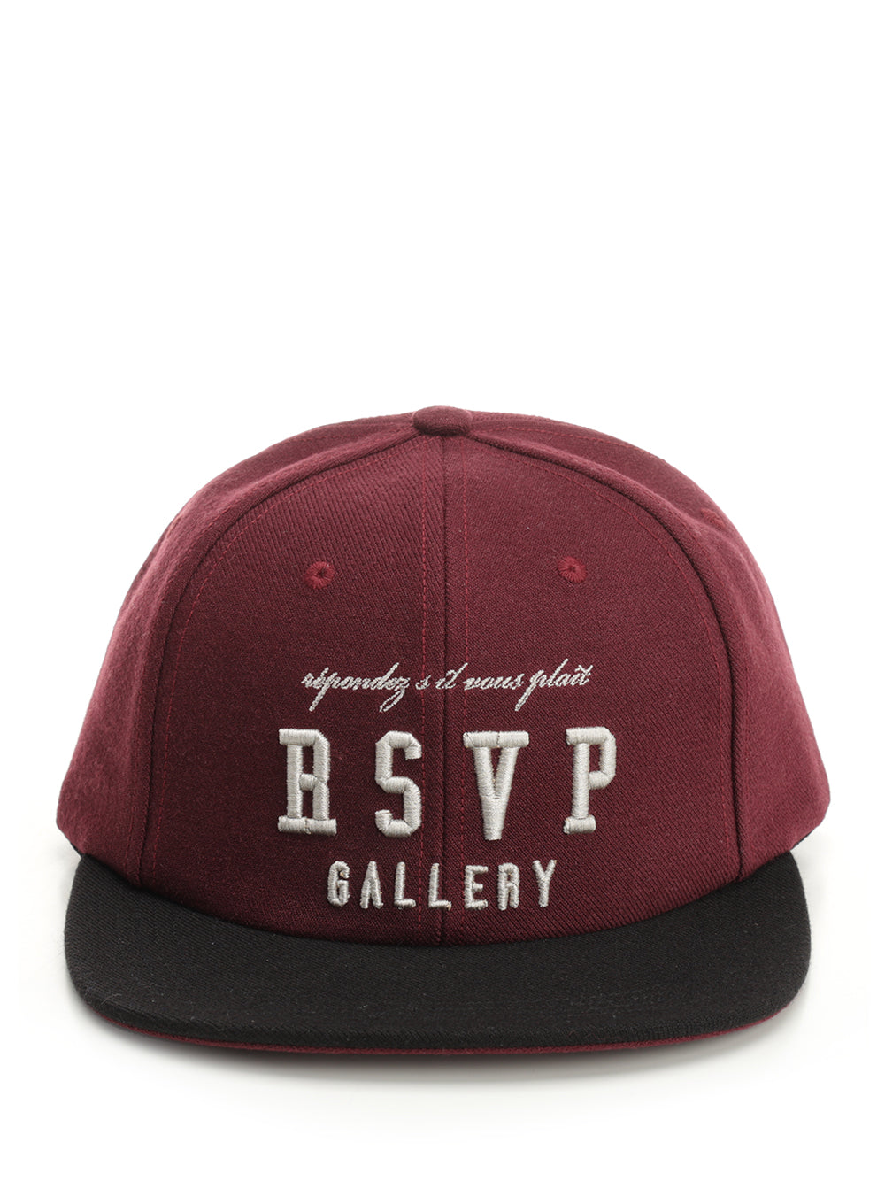Baseball cap Bordeaux Acrylic Wool Hat