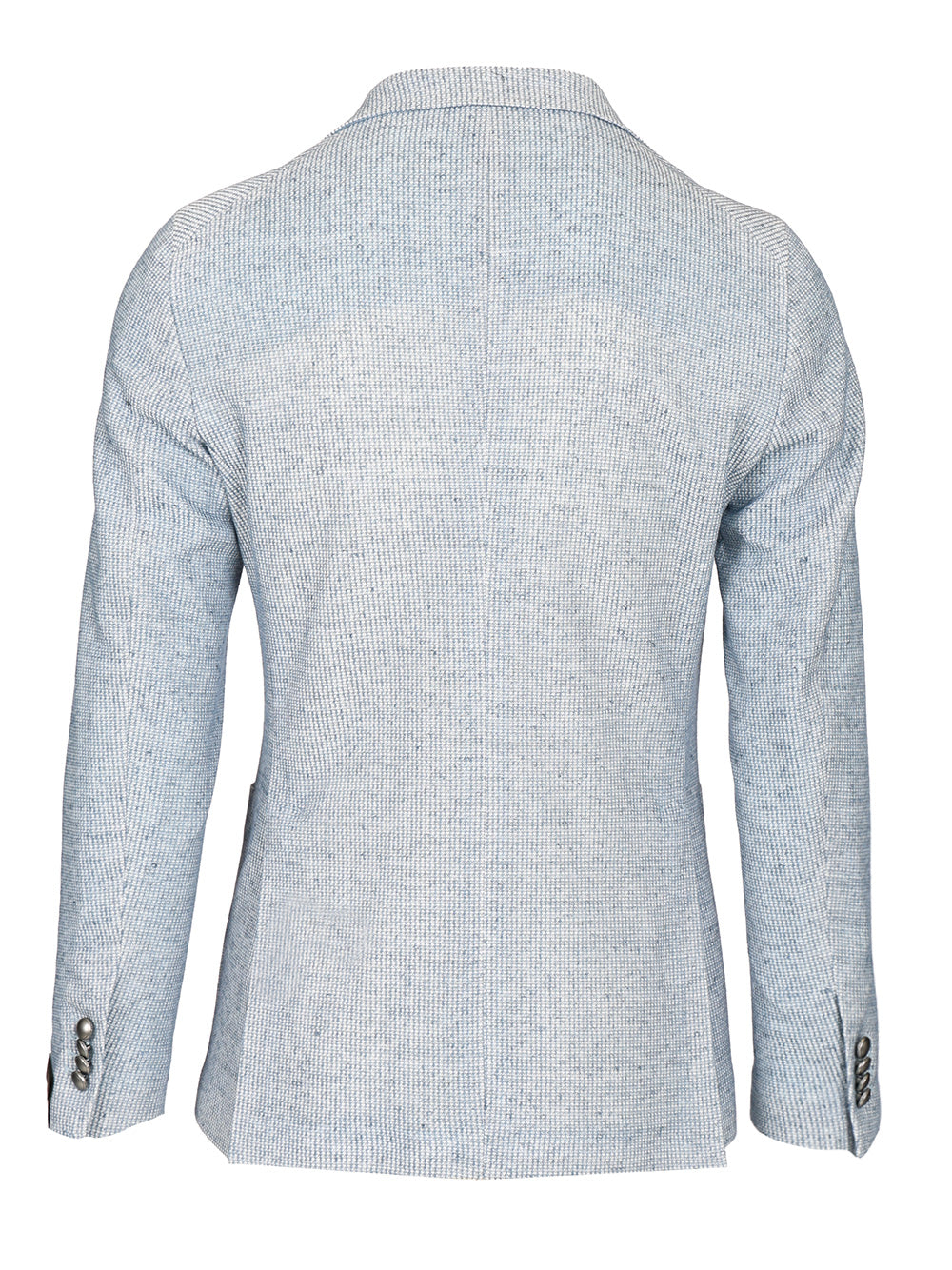 Cotton and linen jersey blazer Light Blue Jacket