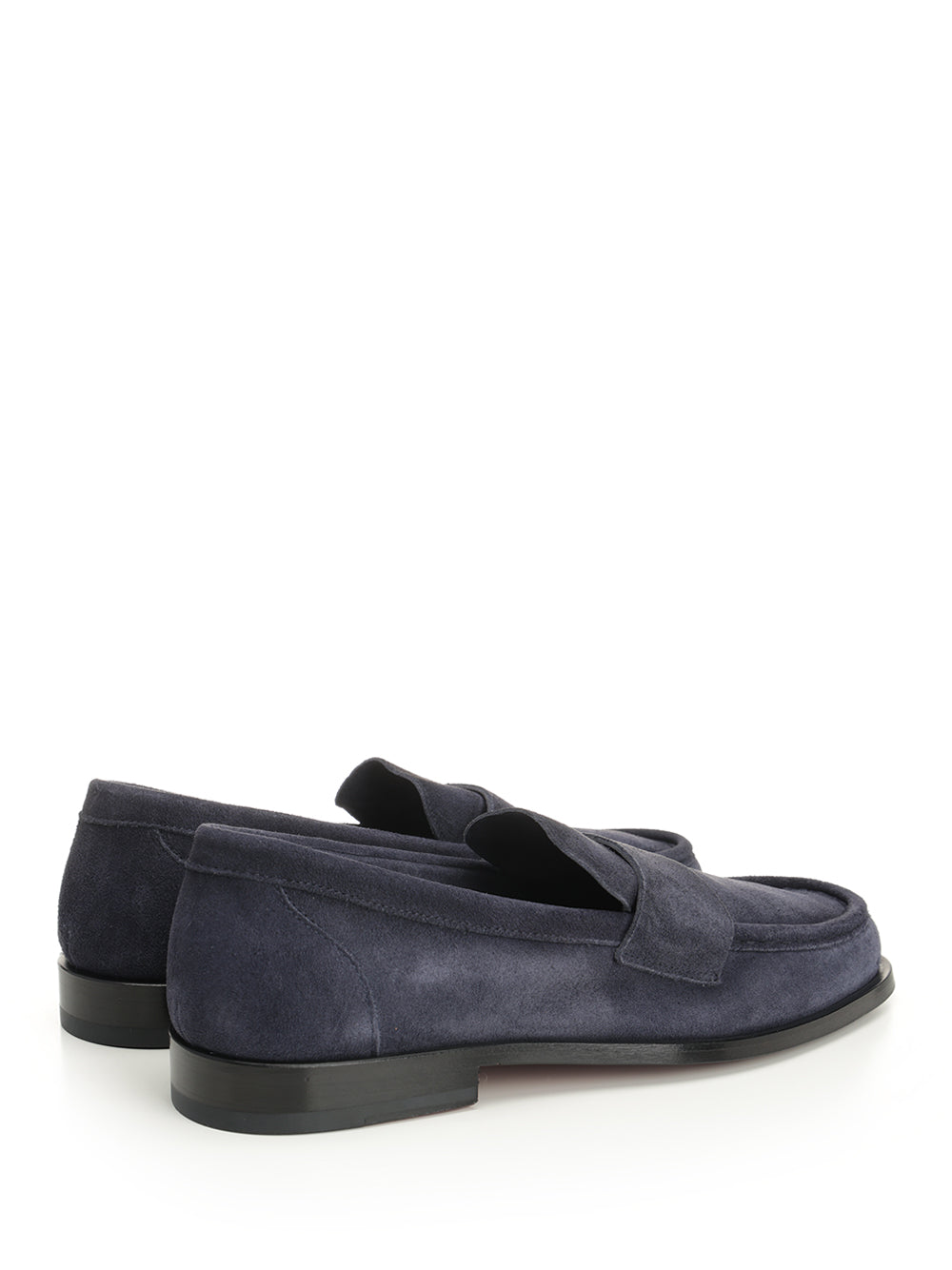 Suede moccasin Blue Leather Scarpe Basse