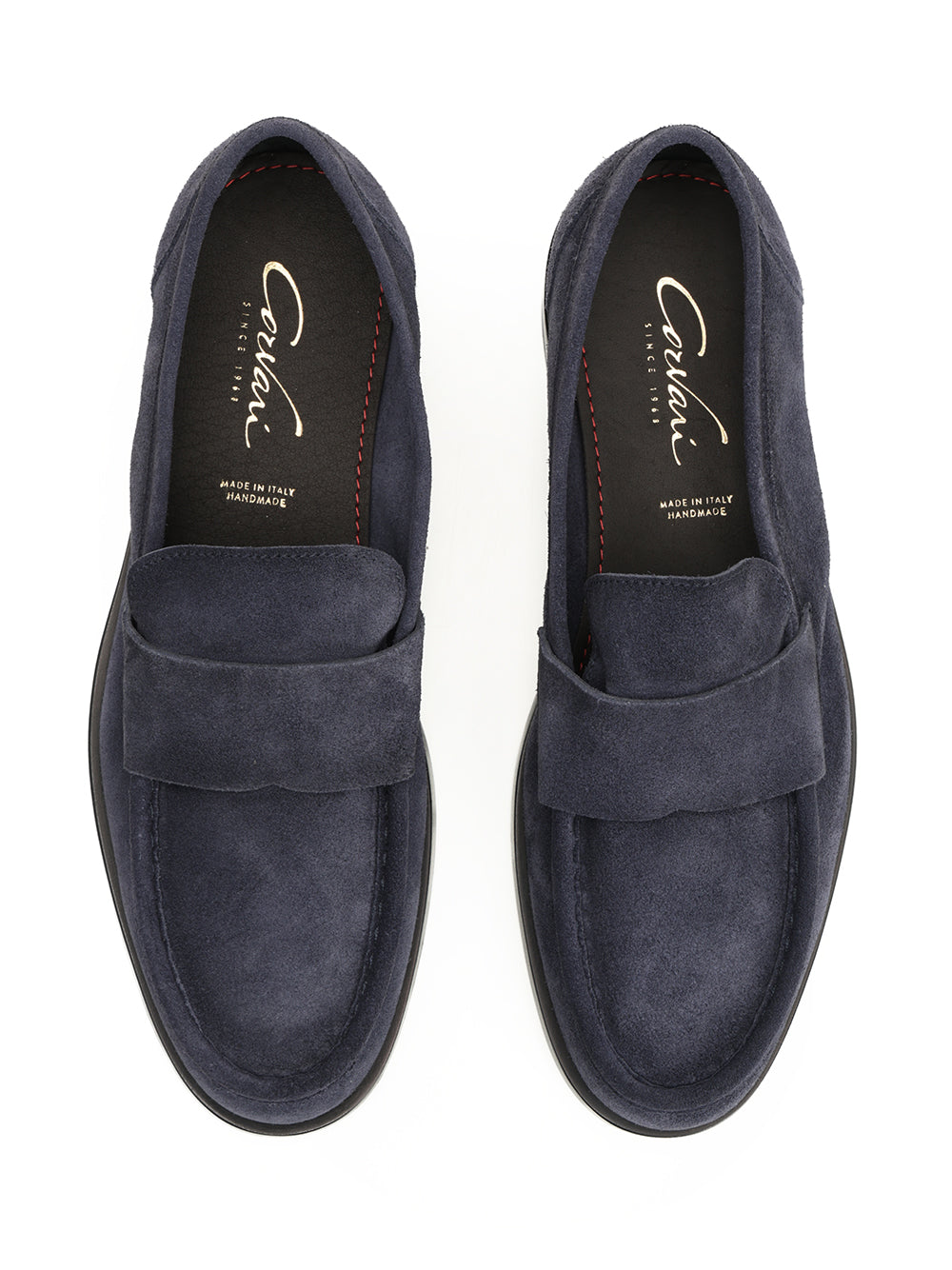Suede moccasin Blue Leather Scarpe Basse