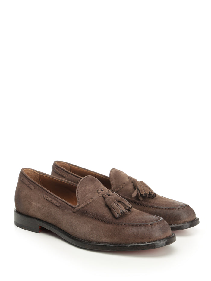 Tassel Loafer Beige Leather Loafers