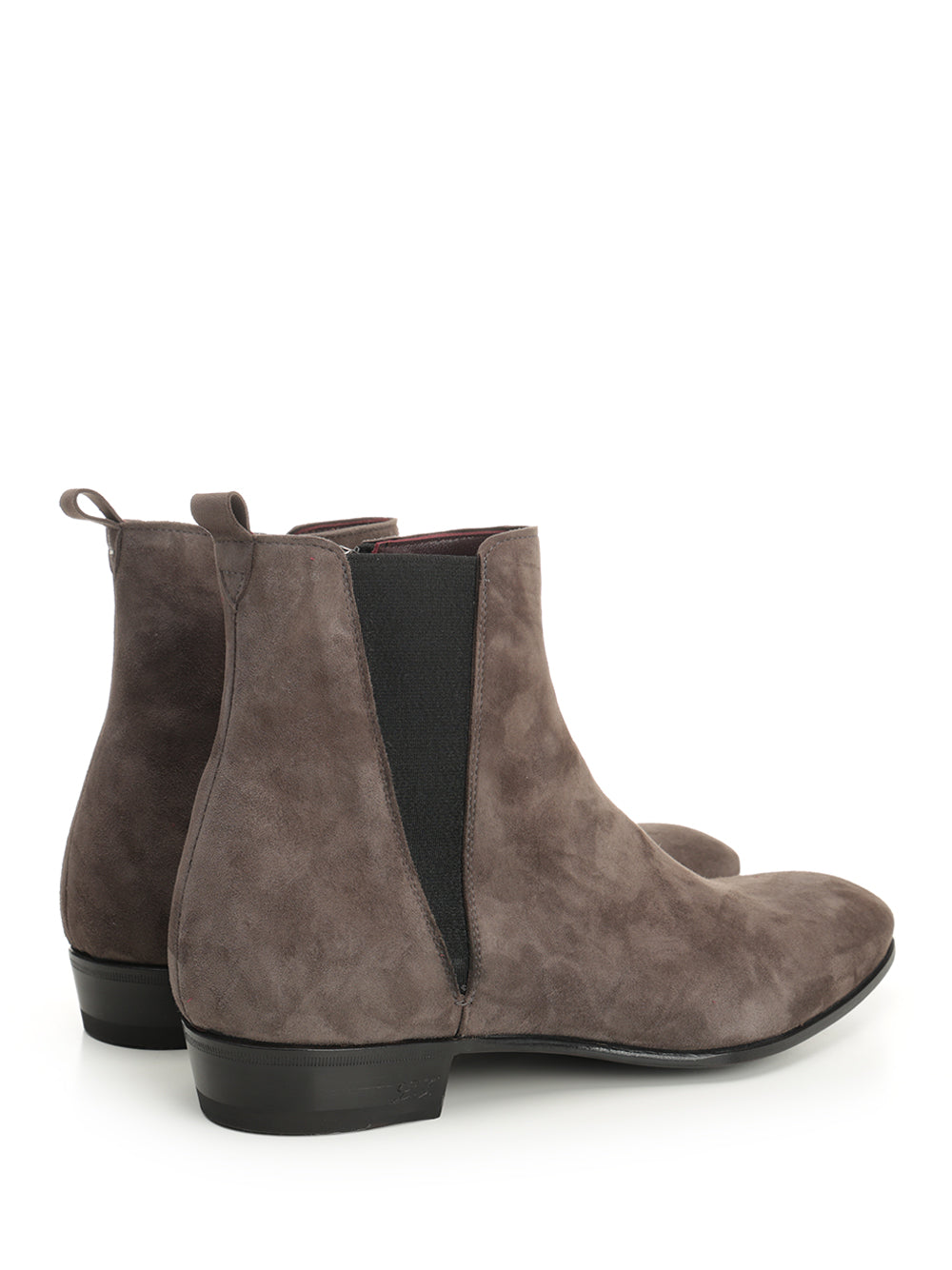 Suede ankle boot Grey Leather