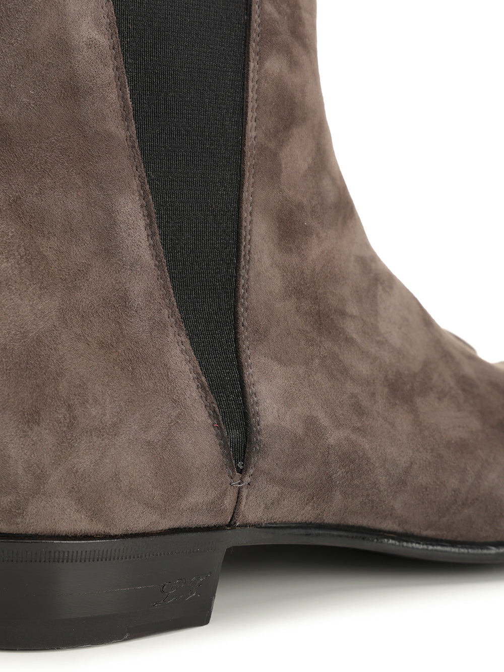 Suede ankle boot Grey Leather