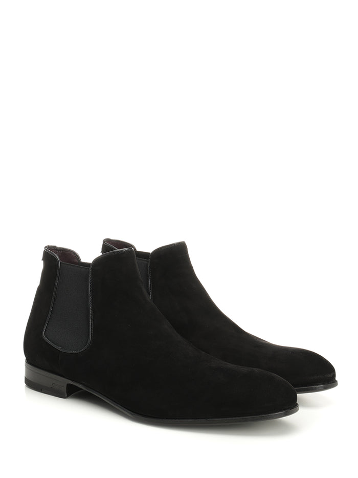Chelsea boot in suede Black Leather