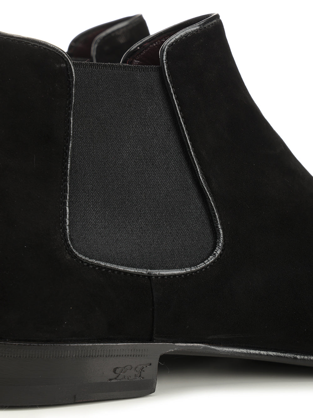 Chelsea Boot Suede Black Leather