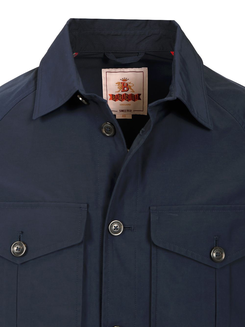 Shirt jacket Blue Polyester Cotton