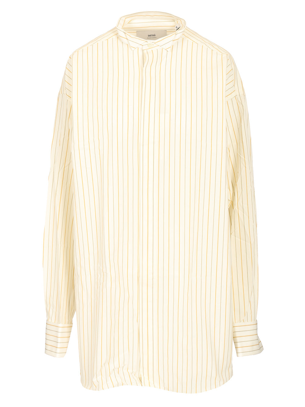 Oversized striped shirt White Mat Principale:coton