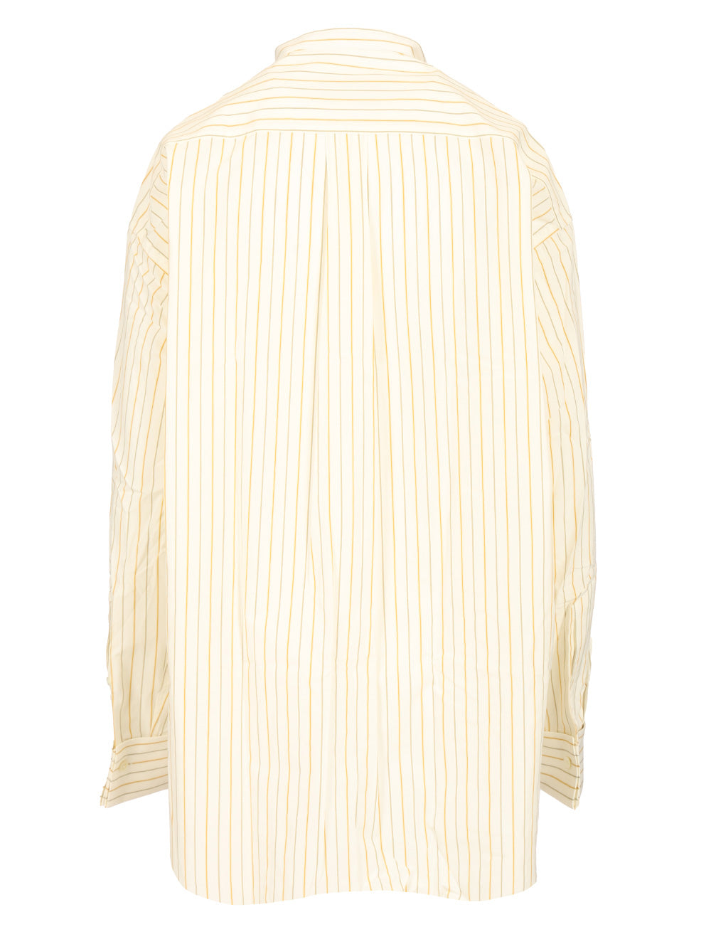 Oversized striped shirt White Mat Principale:coton