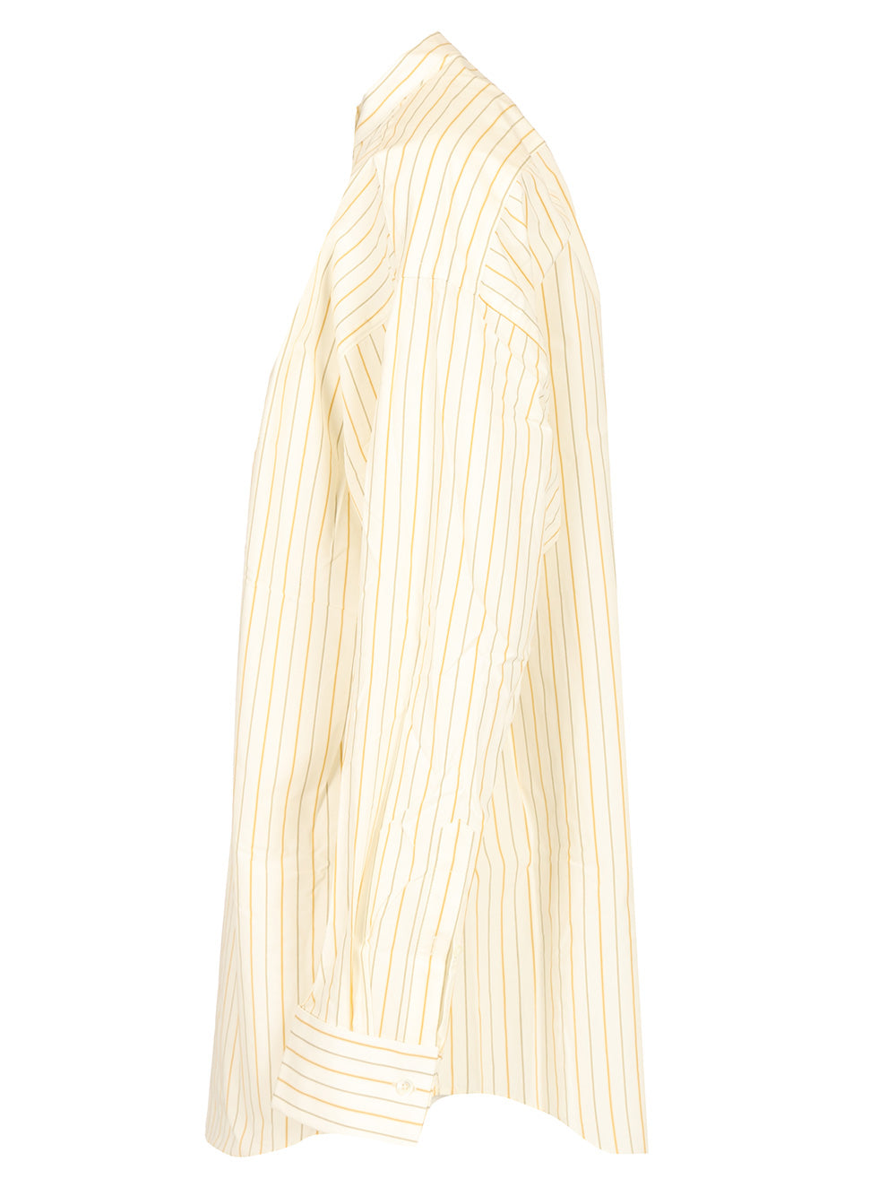 Oversized striped shirt White Mat Principale:coton