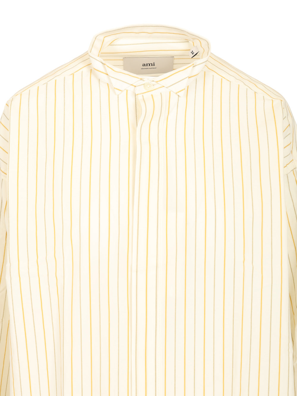 Oversized striped shirt White Mat Principale:coton
