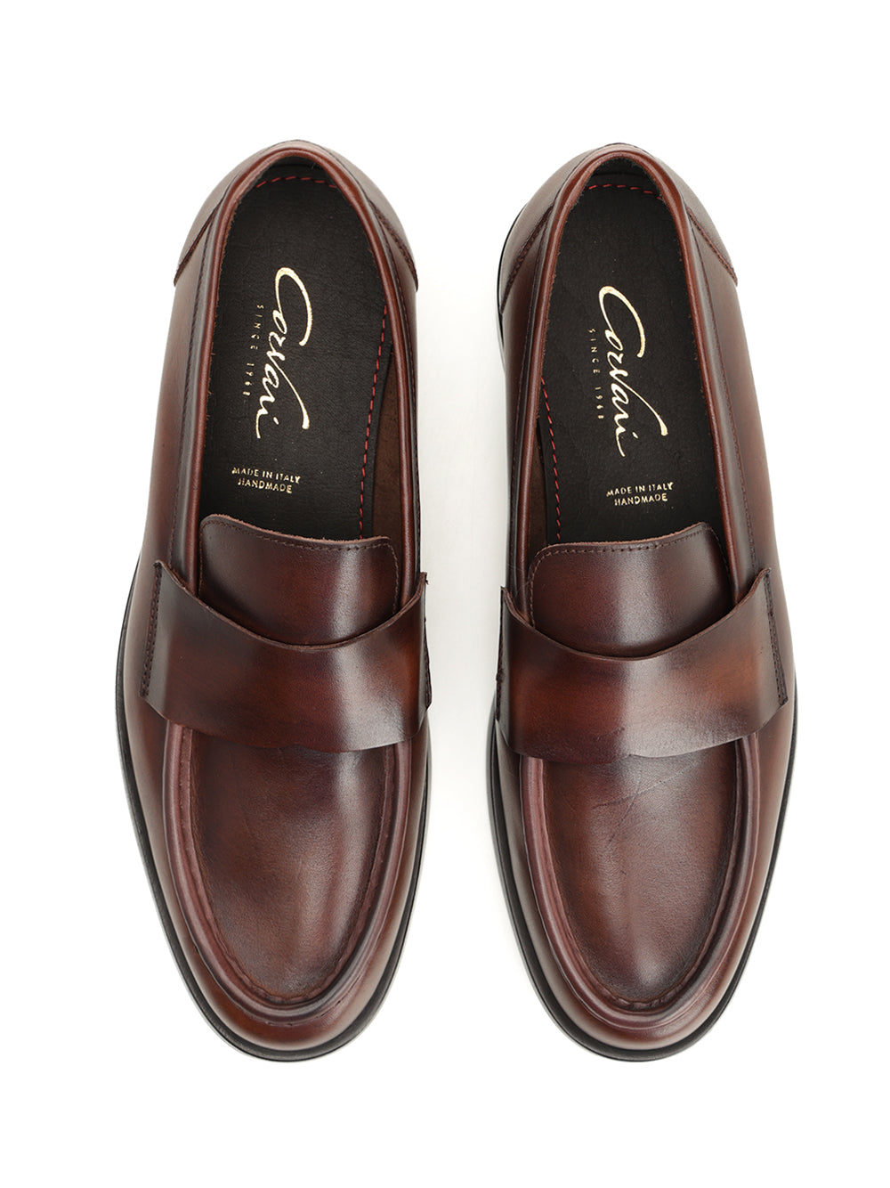 Brown mocassin Leather Scarpe Basse