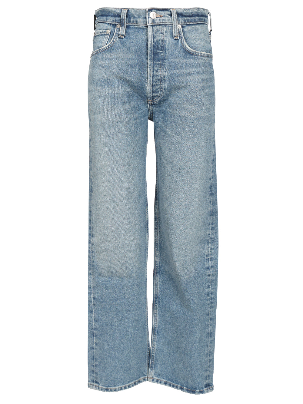 Delfina Jeans Blue Cotton Polyurethane