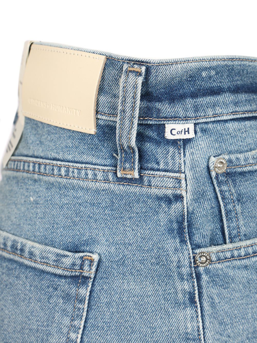 Delfina Jeans Blue Cotton Polyurethane