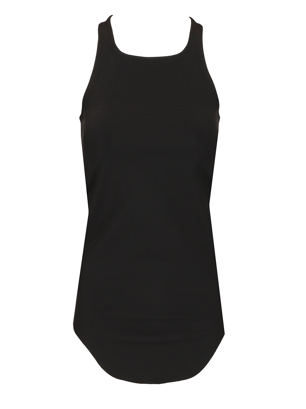 Basic tank top Black . Viscose + Nylon Elastane Tops