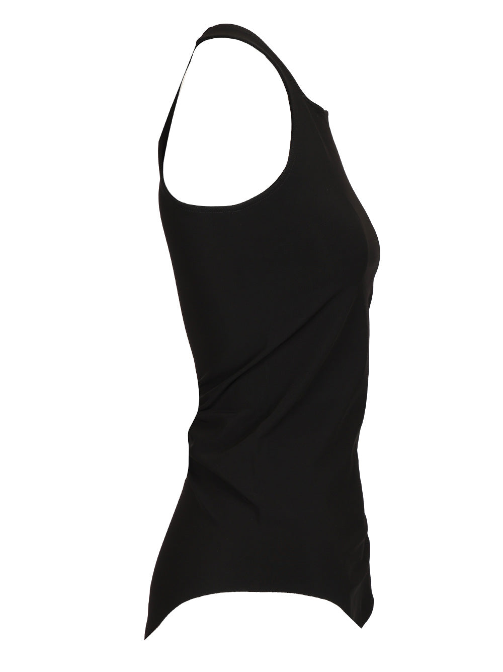 Basic tank top Black . Viscose + Nylon Elastane Tops