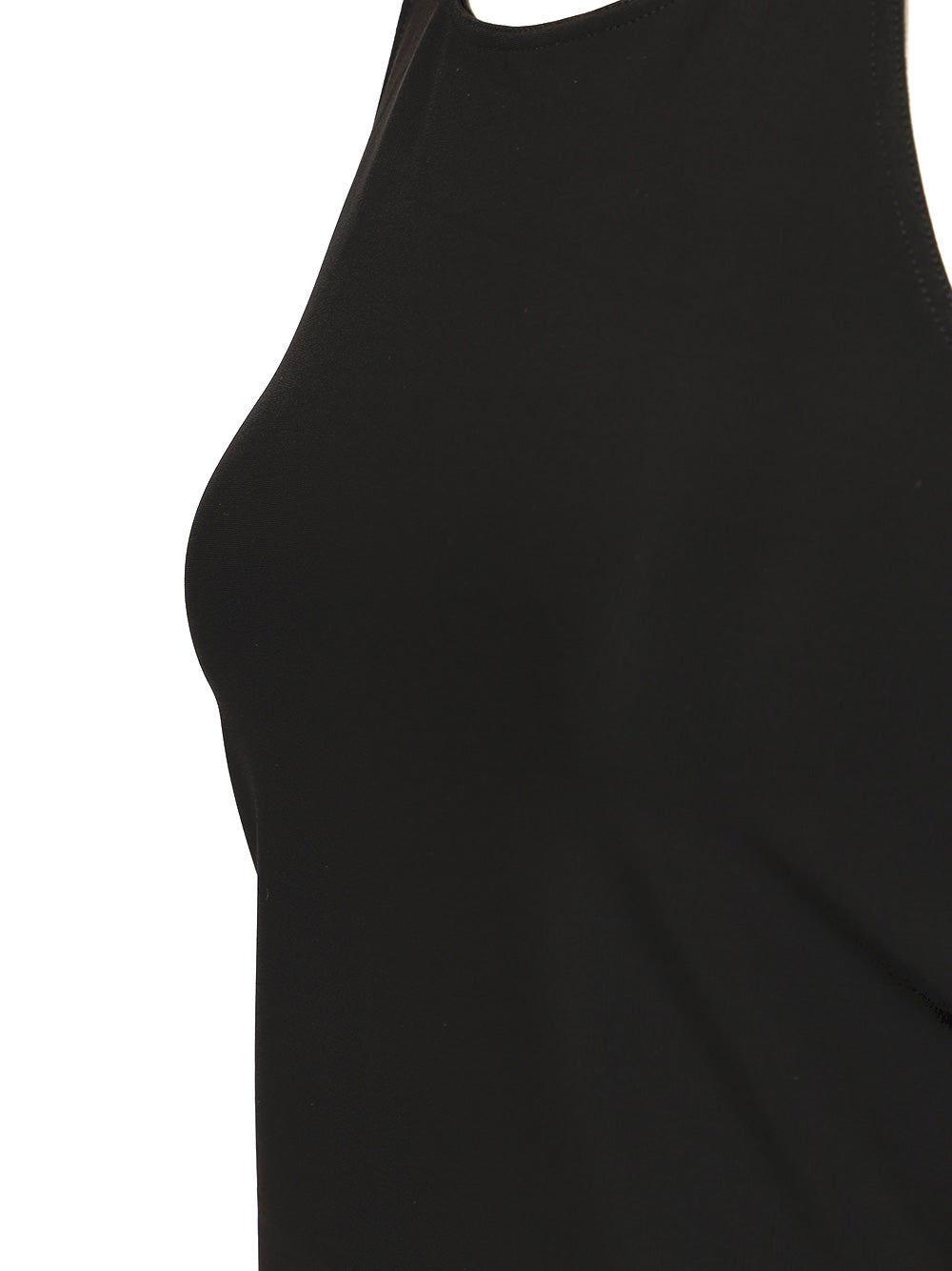 Basic tank top Black . Viscose + Nylon Elastane Tops