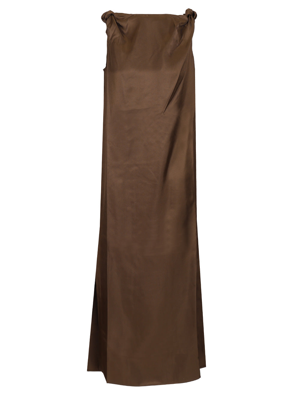 Moun dress Brown Silk