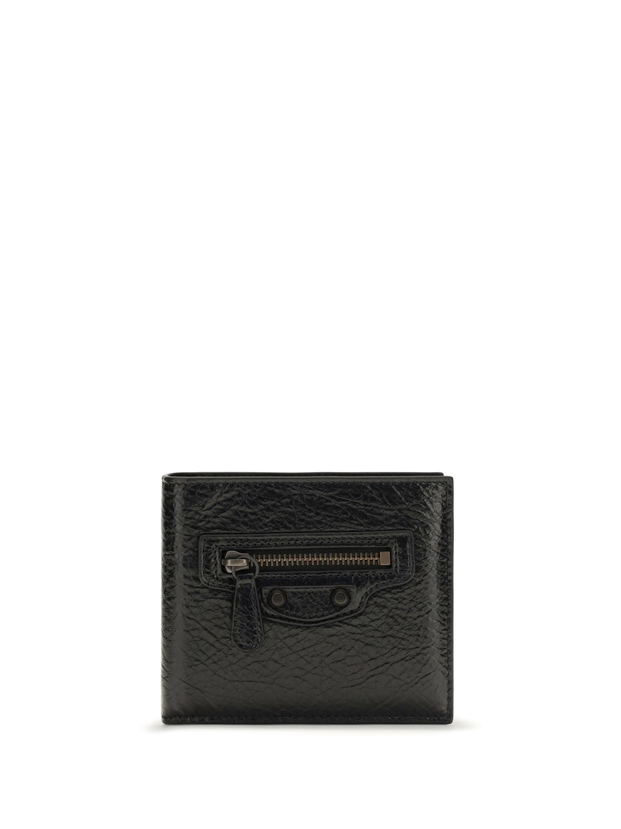 Wallet Le City Square Black Lambskin Umbrellas
