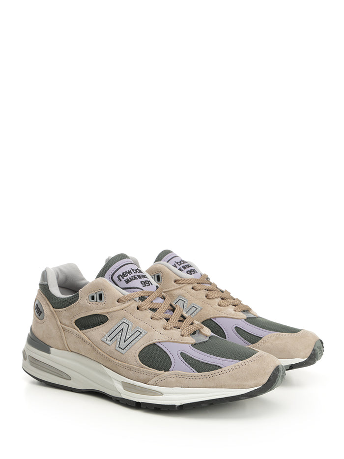 991 sneaker Beige Pigskin/synthetic/mesh