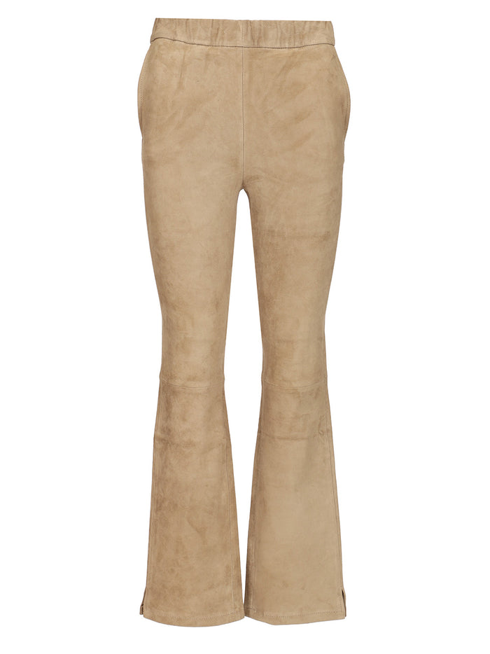 Kamilla trousers Grey Lamb Leather