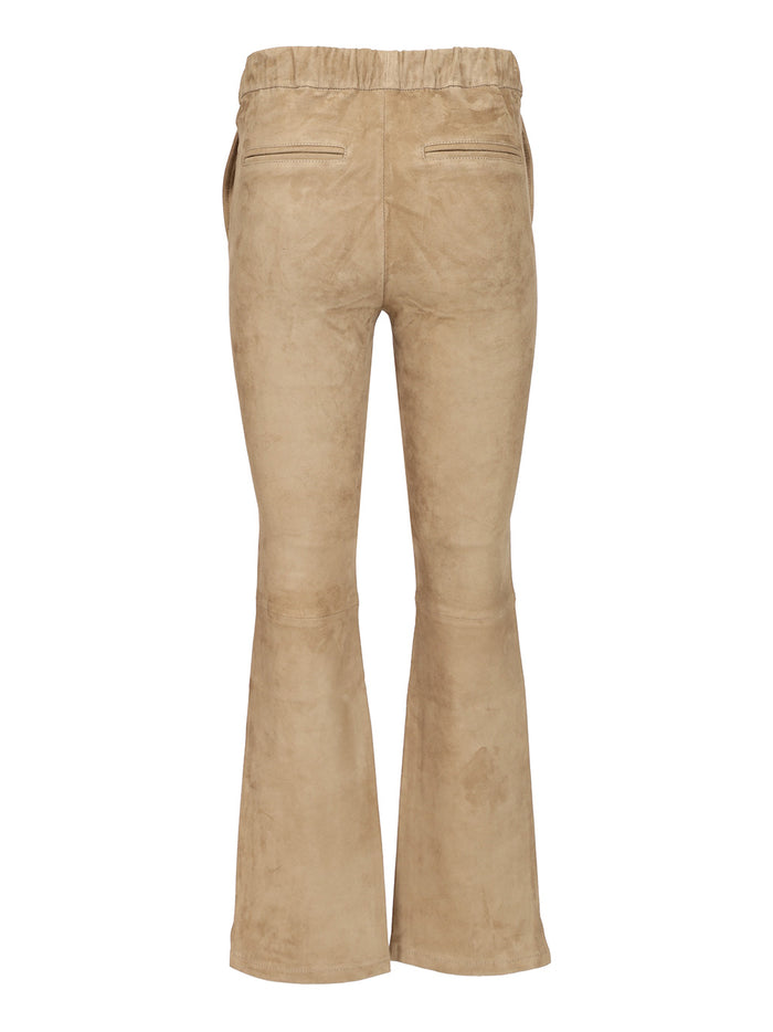 Kamilla trousers Grey Lamb Leather