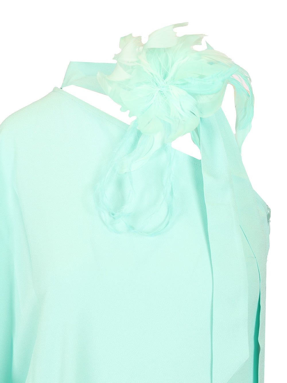 Bolkan Garden dress Light Blue Ac Vi Feathers:ostrich