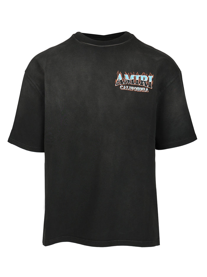 Amiri Sunny Place Oversized T-Shirt Black Cotton