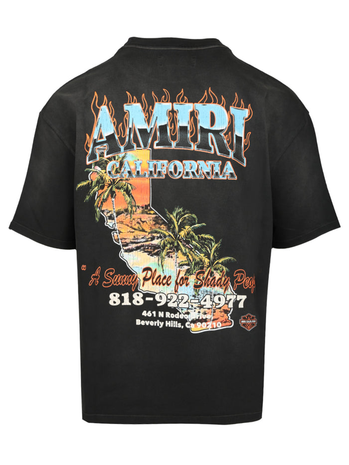 Amiri Sunny Place Oversized T-Shirt Black Cotton