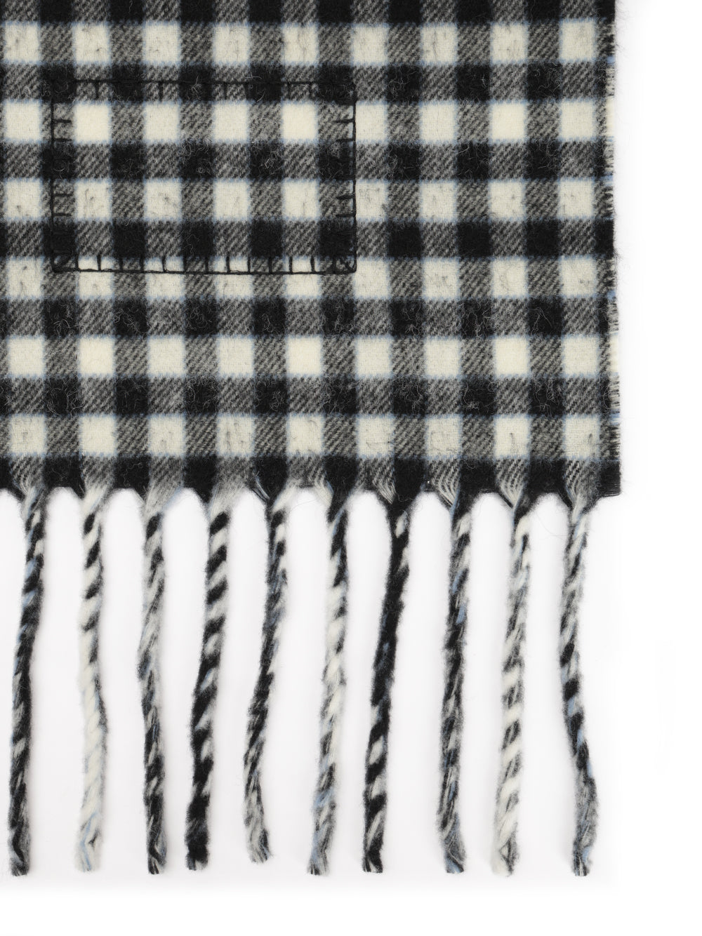 Double-face wool scarf Grey And Foulards
