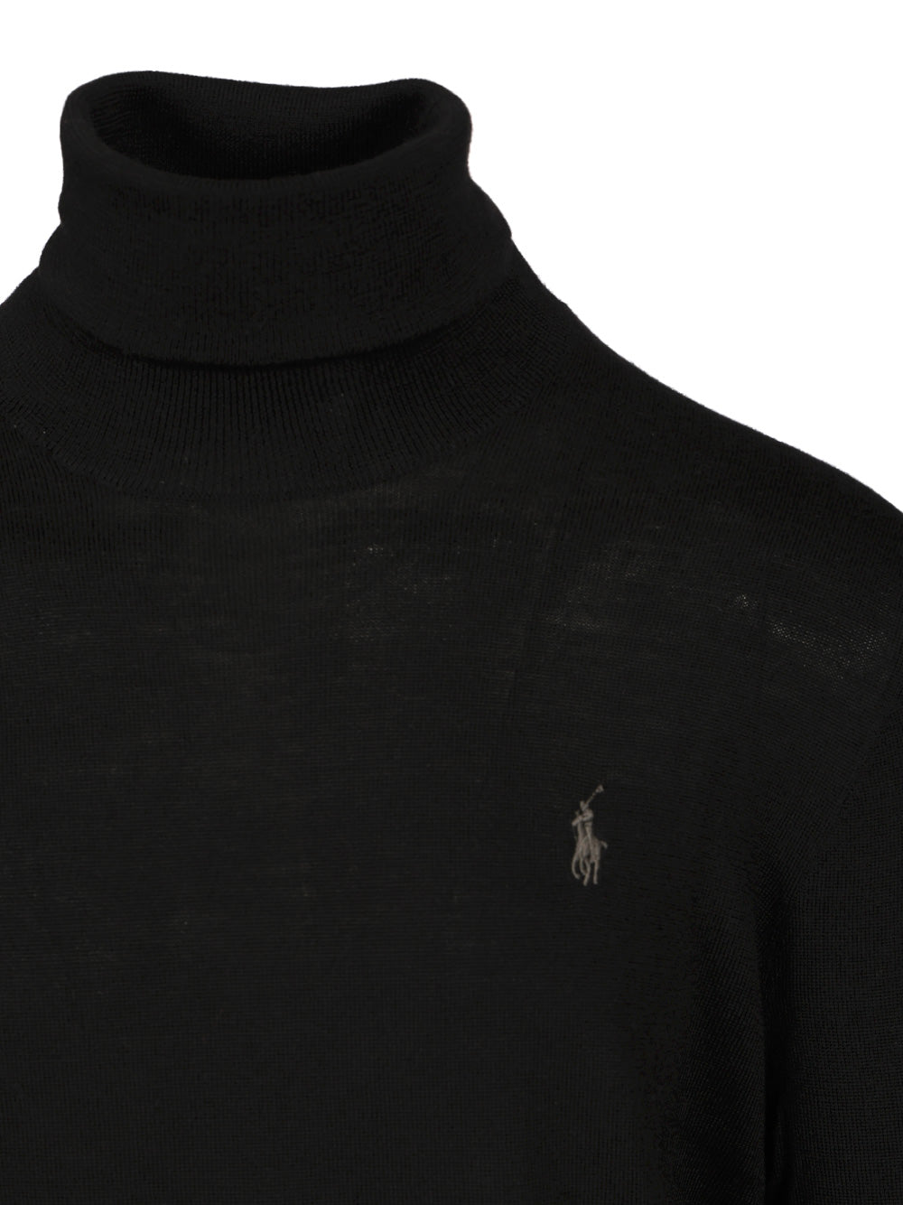 Turtleneck Sweater Black Wool