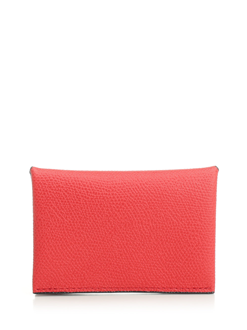 Button Card Holder Red Wallet