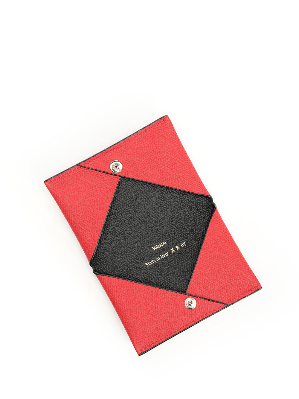 Button Card Holder Red Wallet