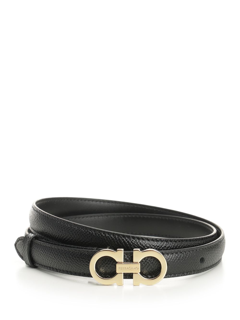 Gancini belt Black Calf #