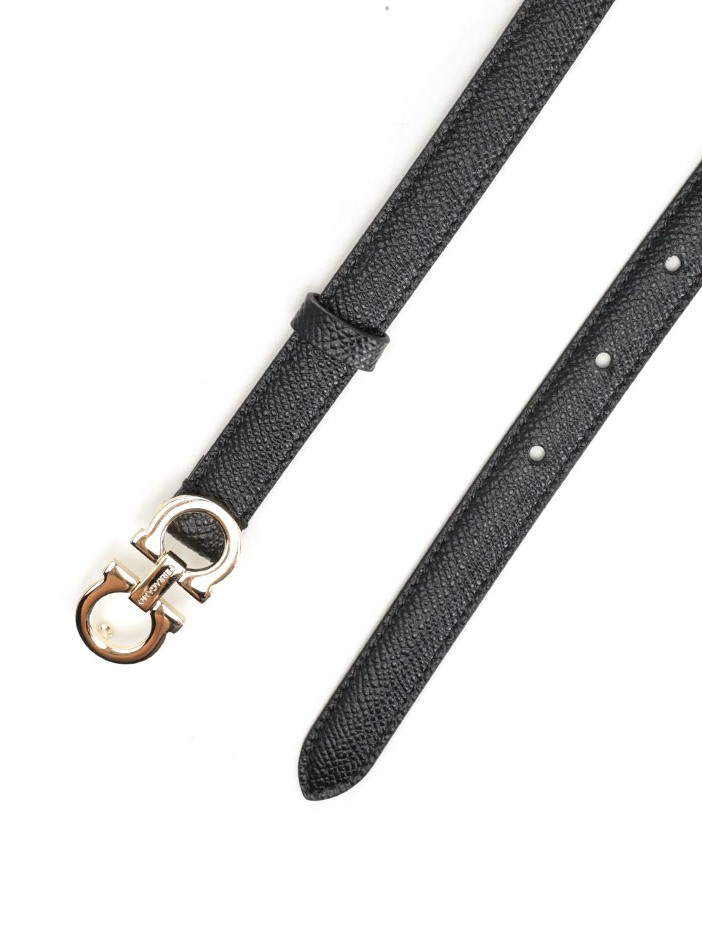 Gancini belt Black Calf #