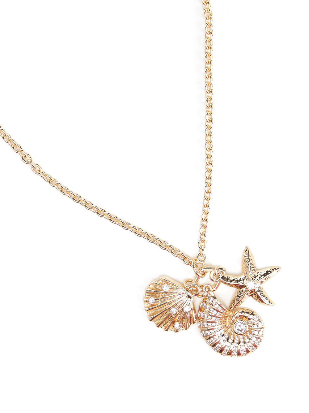 Multiple Pendant Necklace Gold Jewelry