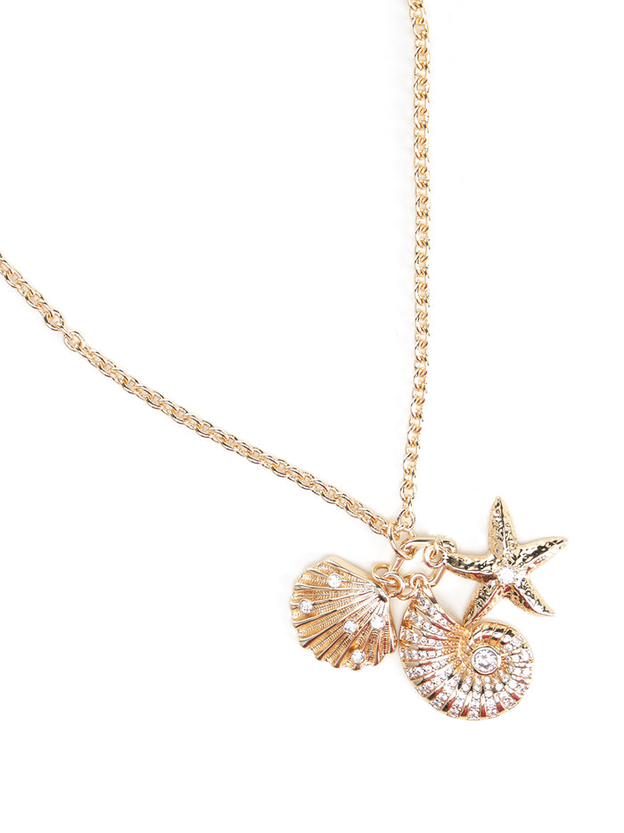 Multiple Pendant Necklace Gold Jewelry