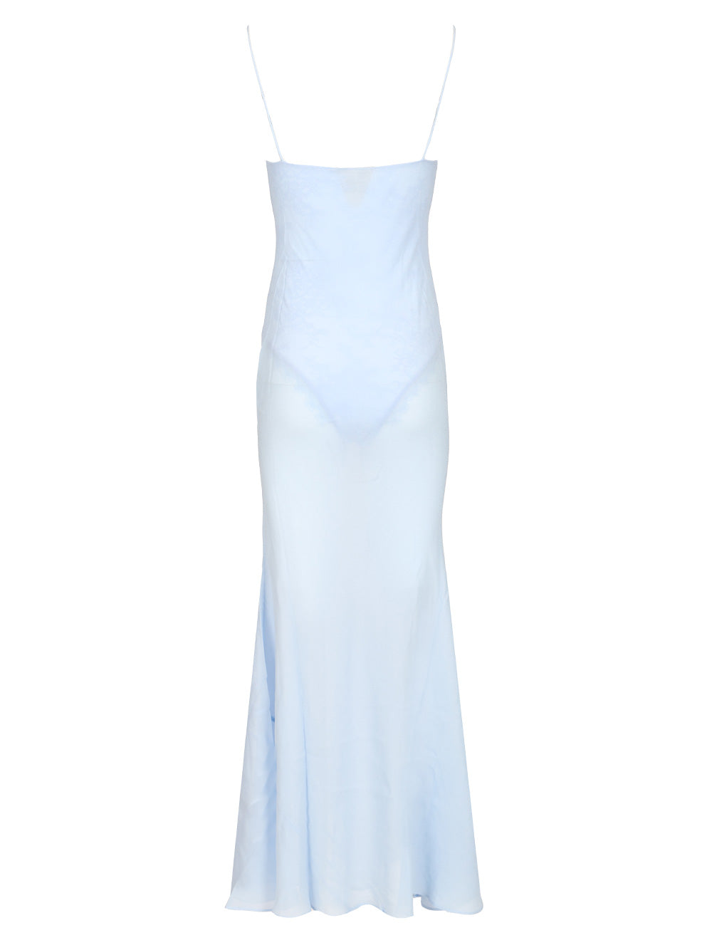 Maxi georgette dress Light Blue Vis
